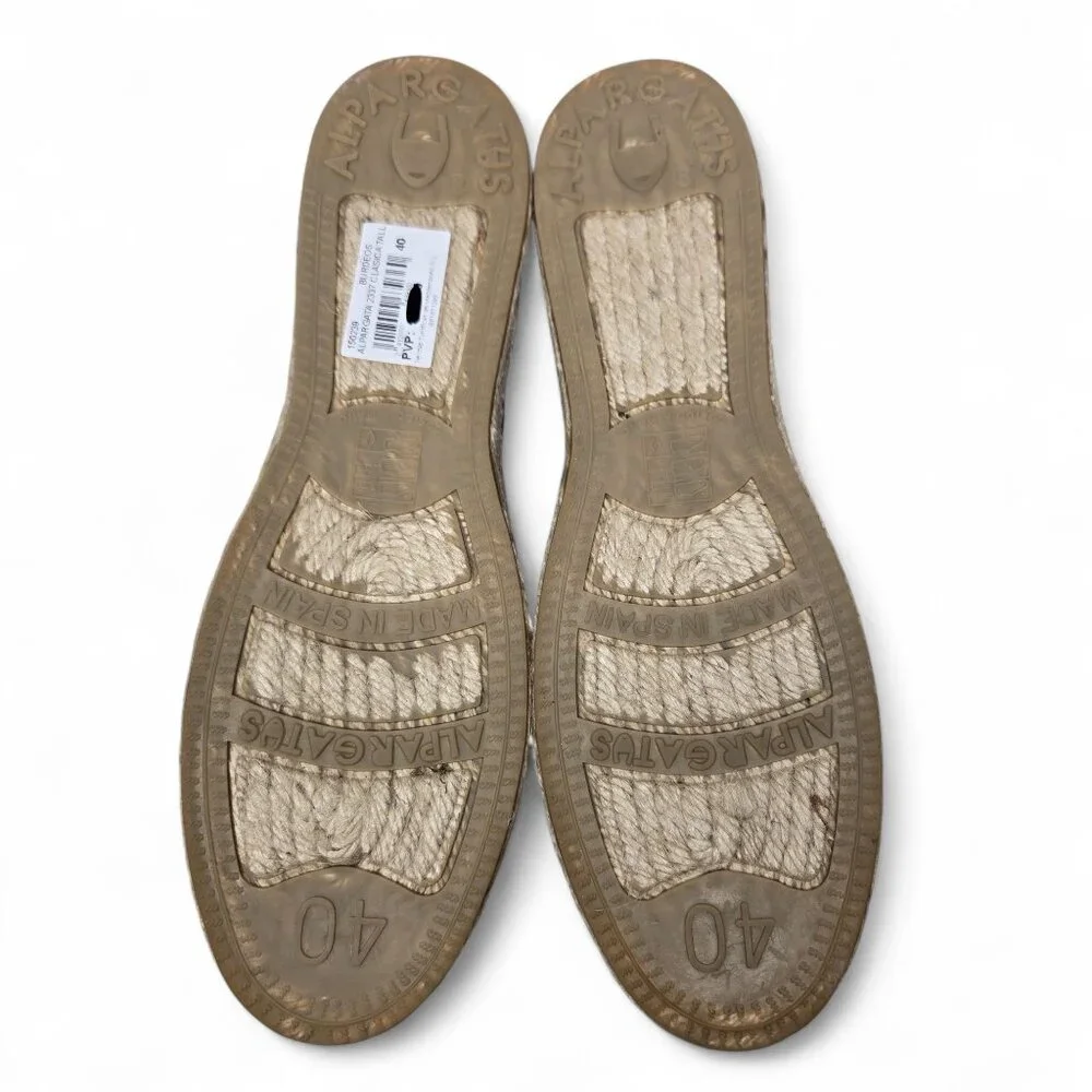 Alpargatus Espadrille Flats Women's Striped Handmade Resort‎ Rope Slip On 9.5